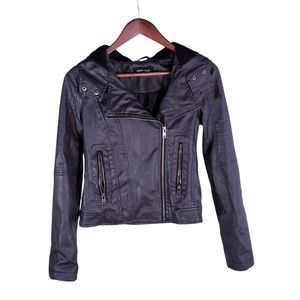 Faux leather jacket